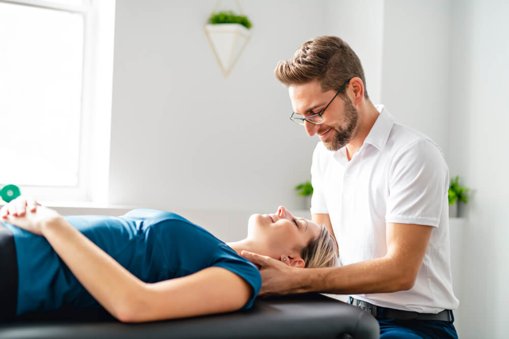 What physical therapy methods are used for a pinched nerve in the neck? shutterstock 1243541029 physical therapy for pinched nerve in neck
